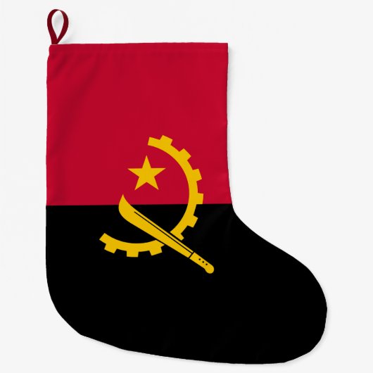 Flagge Angolas Großer Weihnachtsstrumpf (Vorderseite)