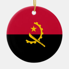 Flagge Angolas Keramik Ornament