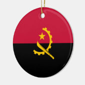 Flagge Angolas Keramik Ornament (Links)