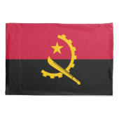 Flagge Angolas Kissenbezug (Rückseite)