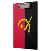 Flagge Angolas Klemmbrett (Links)