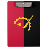 Flagge Angolas Klemmbrett (Vorderseite)