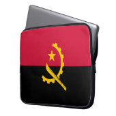 Flagge Angolas Laptopschutzhülle (Vorderseite Links)