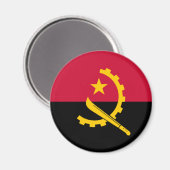 Flagge Angolas Magnet (Vorderseite/Rückseite)