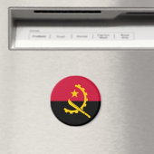 Flagge Angolas Magnet (In Situ (Geschirrspüler))