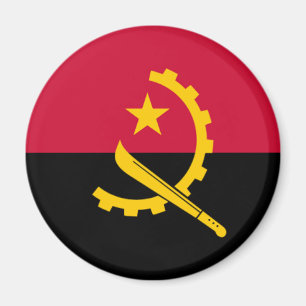 Flagge Angolas Magnet