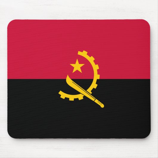 Flagge Angolas Mousepad (Vorne)