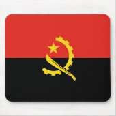 Flagge Angolas Mousepad (Vorne)