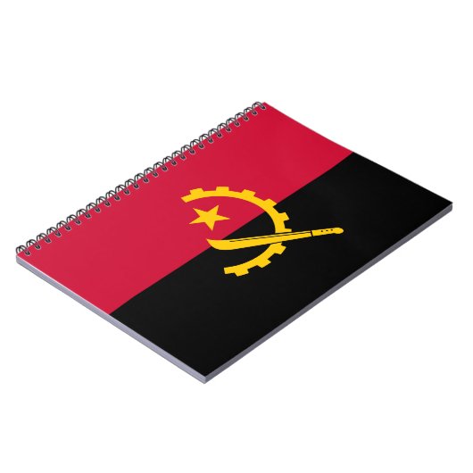 Flagge Angolas Notizblock (Linke Seite)