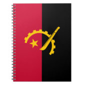Flagge Angolas Notizblock (Vorderseite)