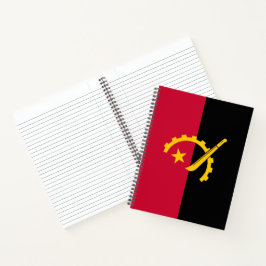 Flagge Angolas Notizblock