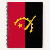Flagge Angolas Notizblock (Vorderseite)