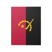 Flagge Angolas Notizblock (Rotiert)