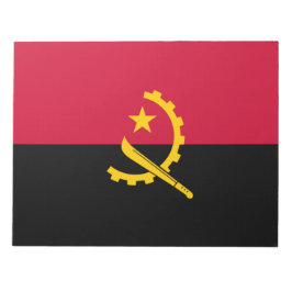 Flagge Angolas Notizblock