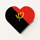 Flagge Angolas Notizblock (Rückseite)