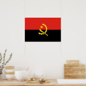 Flagge Angolas Poster (Küche)