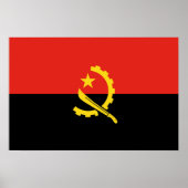 Flagge Angolas Poster (Vorne)
