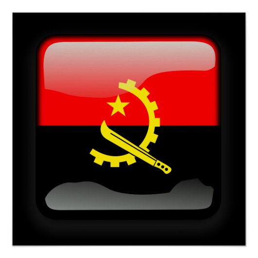 Flagge Angolas Poster (Vorderseite)