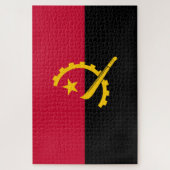 Flagge Angolas Puzzle (Vertikal)