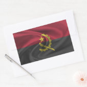 Flagge Angolas Rechteckiger Aufkleber (Umschlag)