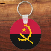 Flagge Angolas Schlüsselanhänger (Rückseite)