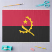 Flagge Angolas Seidenpapier (Basteln)