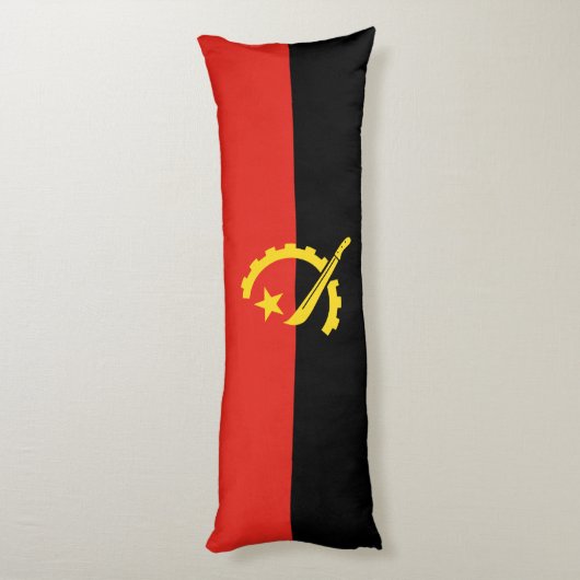 Flagge Angolas Seitenschläferkissen (Rückseite (Vertikal))