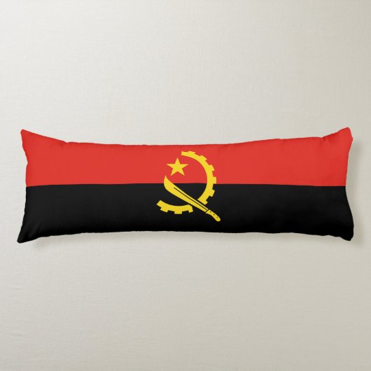 Flagge Angolas Seitenschläferkissen (Vorderseite)