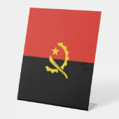 Flagge Angolas Sockelschild (Vorderseite)