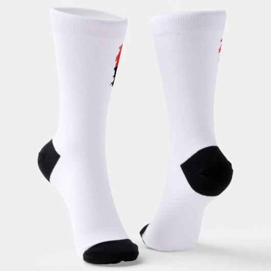 Flagge Angolas Socken (Gewinkelt)