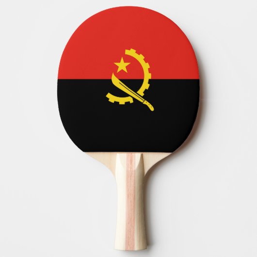Flagge Angolas Tischtennis Schläger (Vorderseite)