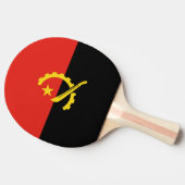 Flagge Angolas Tischtennis Schläger (Seitenansicht)