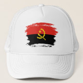 Flagge Angolas Truckerkappe (Vorderseite)