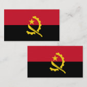 Flagge Angolas Visitenkarten Visitenkarte (Vorne/Hinten)