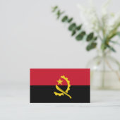 Flagge Angolas Visitenkarten Visitenkarte (Stehend Vorderseite)