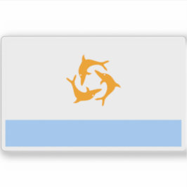 Flagge Anguillas (1967-1969) Aufkleber