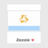 Flagge Anguillas (1967-1969) Aufkleber (Blatt)