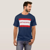 Flagge Antwerpen Anvers Antwerpen Belgien T-Shirt (Vorne ganz)