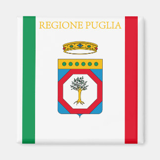 Flagge Apuliens (Italien) Magnet