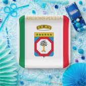 Flagge Apuliens (Italien) Pappteller (Party)
