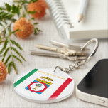 Flagge Apuliens (Italien) Schlüsselanhänger<br><div class="desc">Region Italien</div>