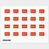 Flagge Aquitaine Runder Aufkleber (Blatt)