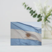 Flagge argentina postkarte (Stehend Vorderseite)