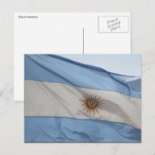 Flagge argentina postkarte (Vorne/Hinten)