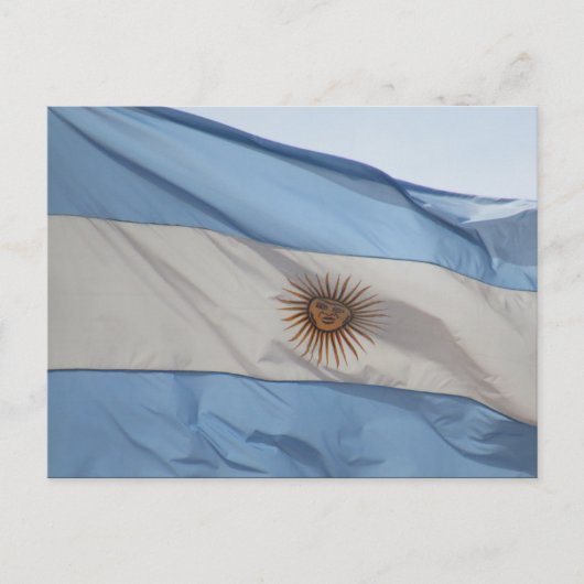 Flagge argentina postkarte (Vorderseite)