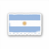 Flagge ARGENTINAS Aufkleber (Vorderseite)