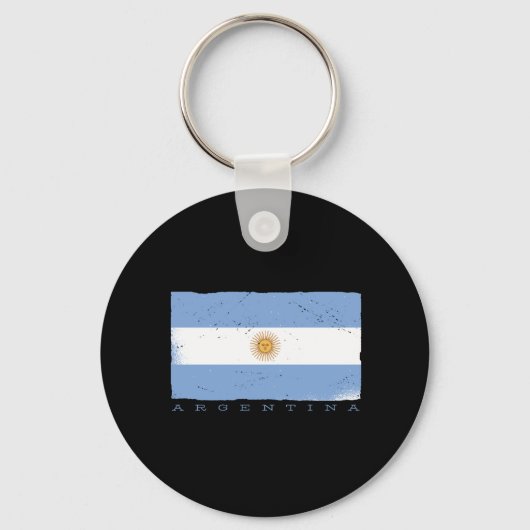 Flagge ARGENTINAS Schlüsselanhänger (Vorderseite)
