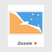 Flagge Argentiniens Antarktis Aufkleber (Blatt)