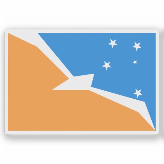 Flagge Argentiniens Antarktis Aufkleber (Vorderseite)