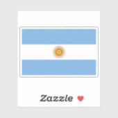 Flagge Argentiniens Aufkleber (Blatt)